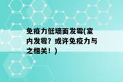 免疫力低墙面发霉(室内发霉？或许免疫力与之相关！)