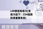 cd4很低免疫力(免疫力低下：CD4指数扮演重要角色)