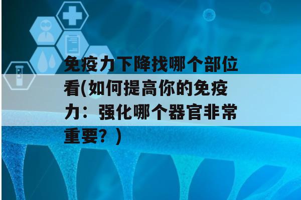 力下降找哪个部位看(如何提高你的力：强化哪个器官非常重要？)