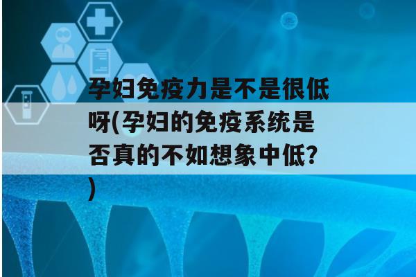 孕妇力是不是很低呀(孕妇的系统是否真的不如想象中低？)