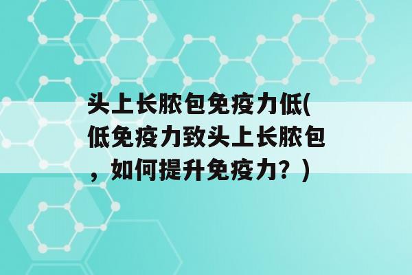 头上长脓包力低(低力致头上长脓包，如何提升力？)